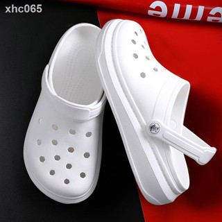 Dép Crocs Đế Mềm Tăng Chiều Cao Phong Cách Hàn Quốc