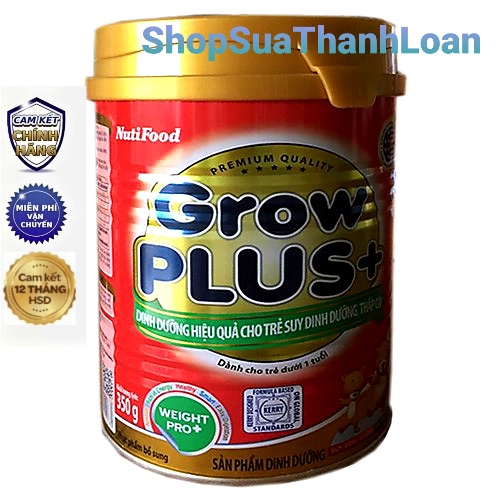 Sữa Bột Nutifood GrowPlus+ Suy Dinh Dưỡng 350g.