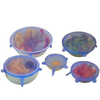 Bộ 6 nắp silicon bọc thức ăn