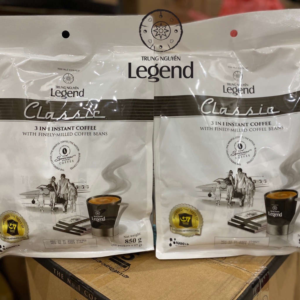 Cà phê sữa Trung Nguyên Legend Classic - Bịch 50 gói
