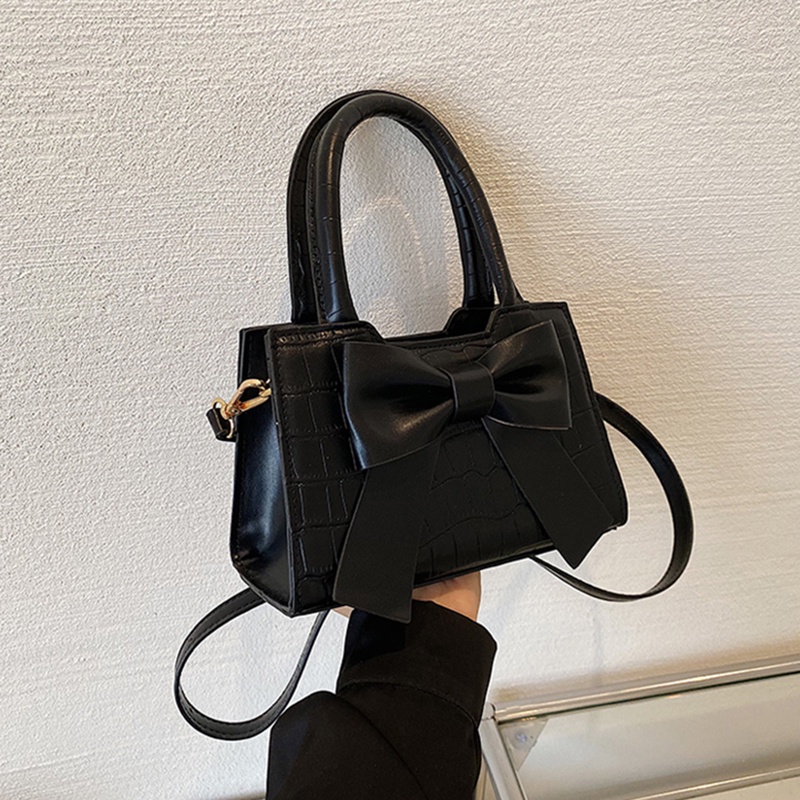 IELGY Túi Đeo Chéo Đính Nơ Thời Trang Xinh Xắn Cho Nữ