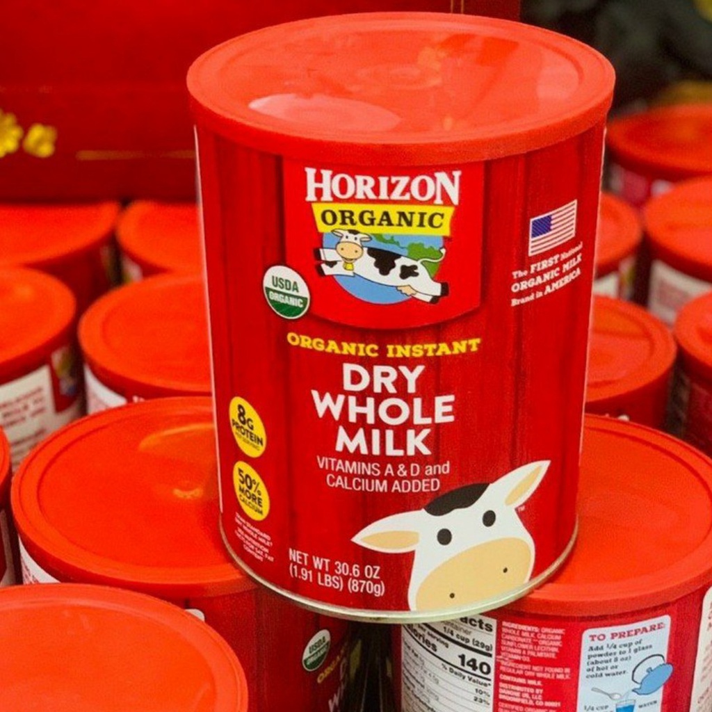Sữa tươi dạng bột Horizon Organic Dry Whole Milk 870g