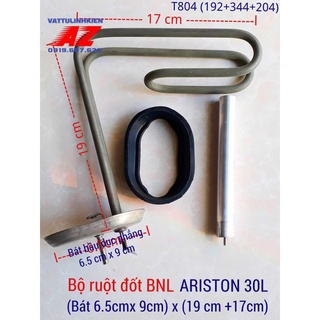 Bộ linh kiện ruột đốt Bình nóng lạnh ARISTON 30L bát 6,5cm x 19cm+17cm + Zoăng + Thanh magie 3mm