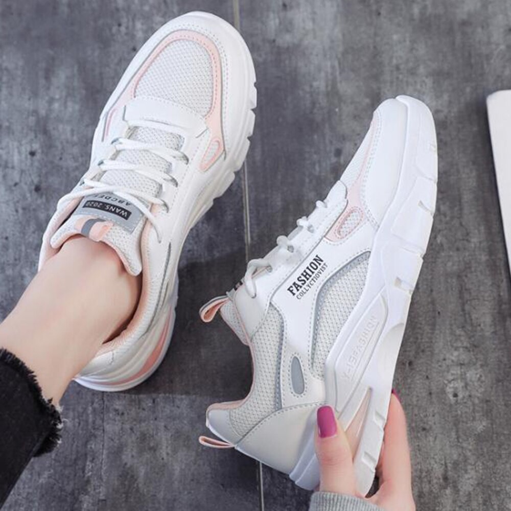 Giày Thể Thao Nữ Độn Đế PHOENIX SNEAKER Da Mềm, Giày Nữ Sneaker Dáng Hàn Quốc 68725