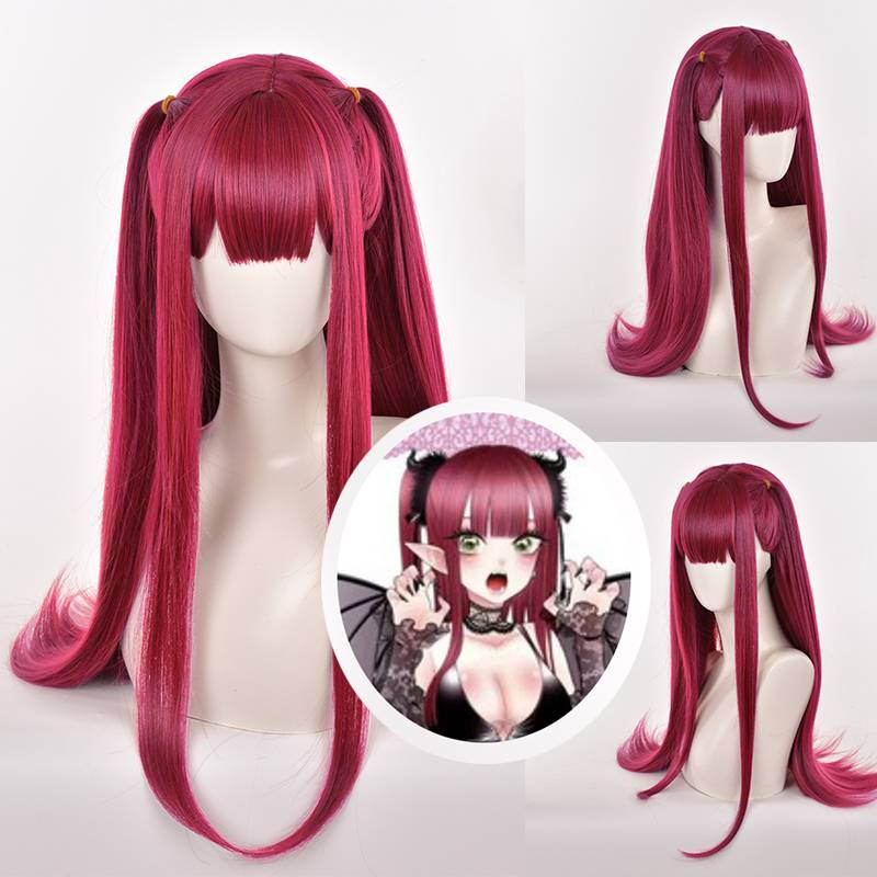 Bộ Tóc Giả Dài Màu Tím Đậm Dùng Hóa Trang Nhân Vật Trong Phim Hoạt Hình My Dress-up Darling Dành Cho Halloween 8
