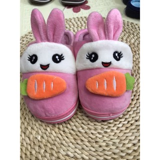 dép lông đế nhựa dẻo cho bé