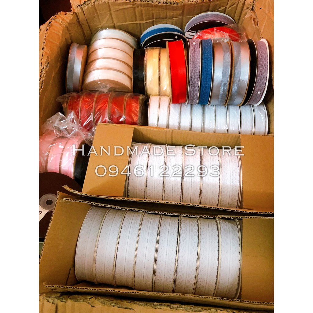 Cuộn ruy băng lụa pha voan loại đẹp