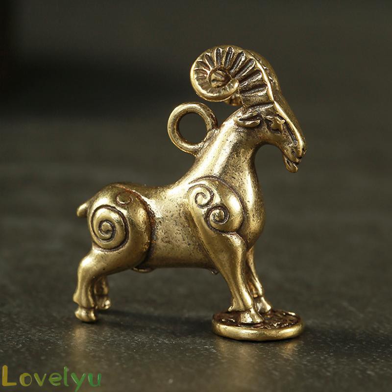 Phụ Kiện Trang Trí Hình Chú Cừu Bằng Đồng Phong Cách Retro