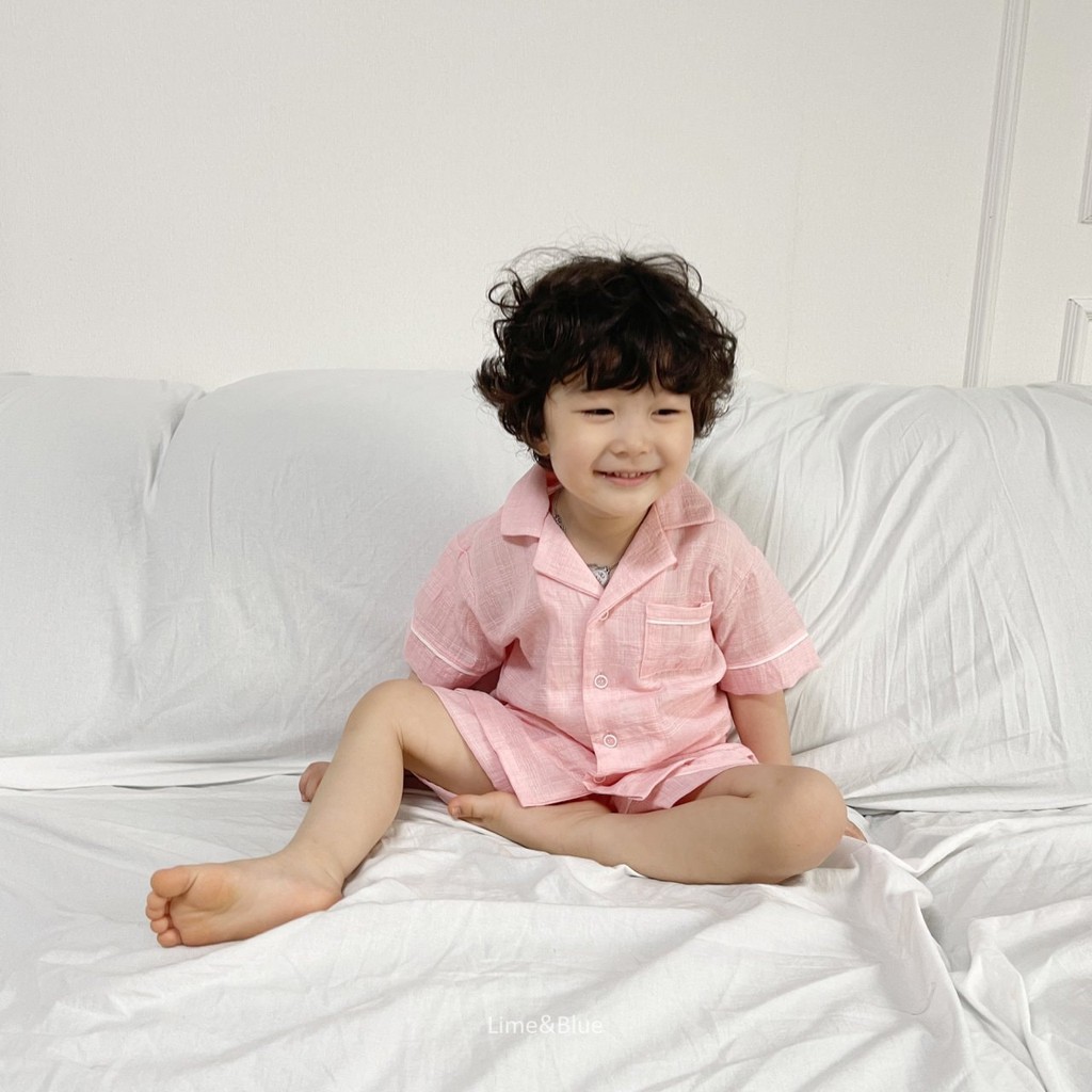 Bộ Pijama Sky quần áo trẻ em Hàn Quốc Cao Cấp Lime &amp; Blue