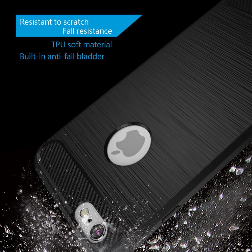Ốp lưng chống sốc vân kim loại cho iPhone 5 / 5s / SE hiệu Likgus (bảo vệ toàn diện, siêu mềm mịn) - Chính hãng