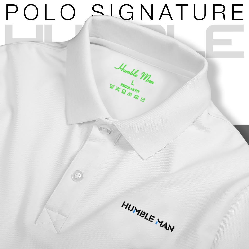 Áo Polo SIGNATURE V1 vải cá sấu Cotton xuất xịn, chuẩn form, trẻ trung - thanh lịch - Humble Man