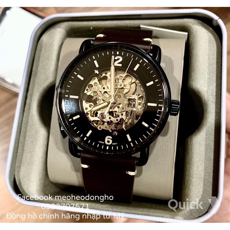 (Auth) ĐỒNG HỒ NAM FOSSIL AUTOMATIC BROWN LEATHER | BigBuy360 - bigbuy360.vn