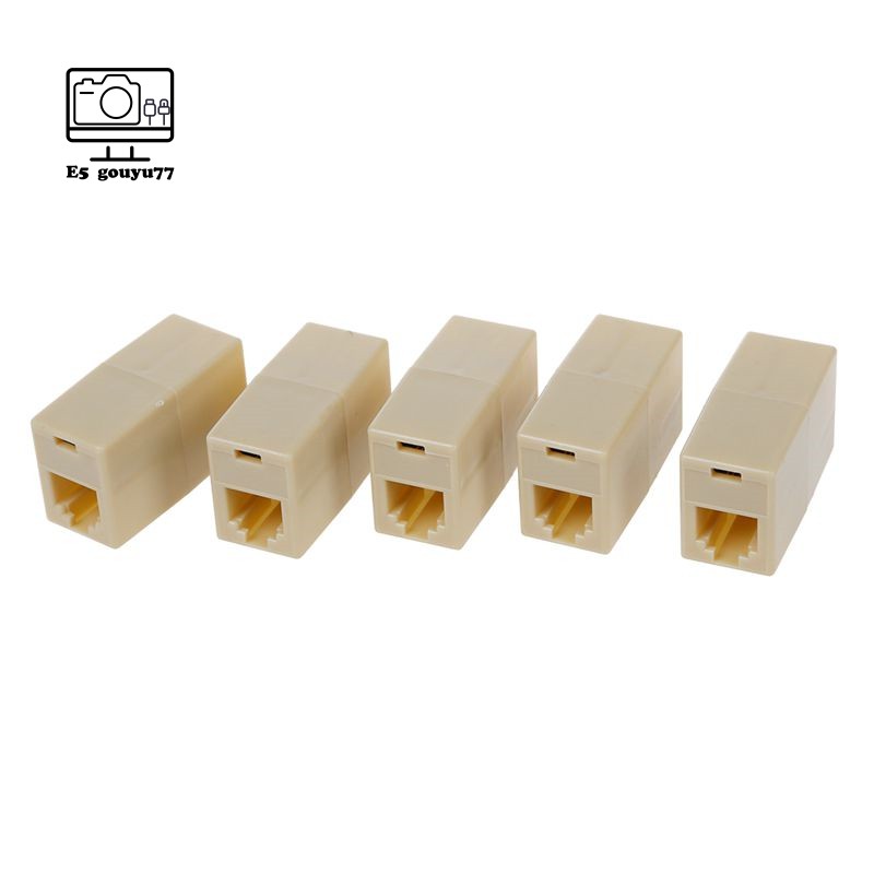 Set 5 Đầu Nối Dây Điện Thoại Rj11 6p4c