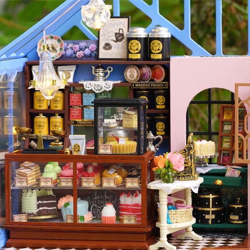 Bộ đồ chơi lắp ráp mô hình nhà búp bê DIY Doll House Miniature-ROSE GARDEN A-068-B