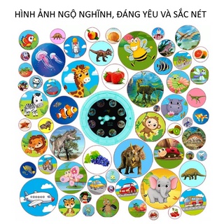 Đồ chơi ĐÈN PIN CHIẾU HÌNH CHO BÉ 80 hình