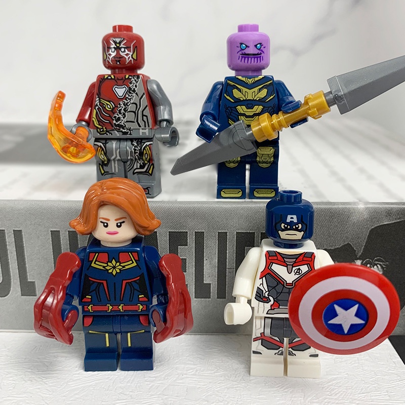 Bộ 12 Mô Hình Nhân Vật Siêu Anh Hùng / Siêu Anh Hùng / Người Dơi / Captain America Cho Bé