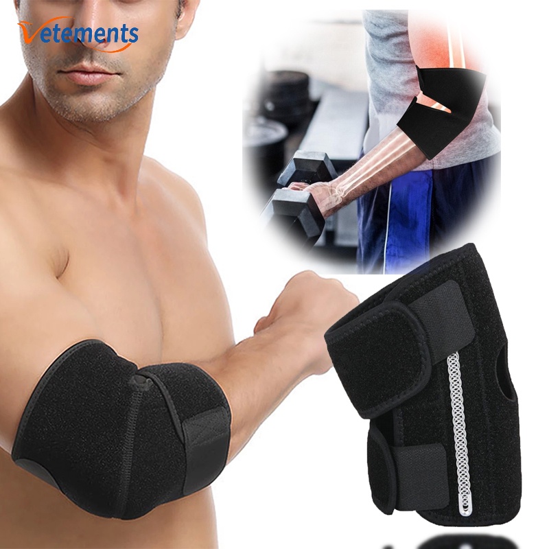 1 Đai Quấn Bảo Vệ Khuỷu Tay Thoáng Khí Có Thể Điều Chỉnh Hỗ Trợ Luyện Tập Thể Thao