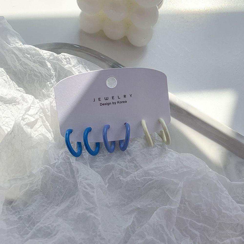 Khuyên Tai Tròn Thiết Kế Đơn Giản Thanh Lịch Cho Nữ|Khuyên Tai Kim Loại Hình Tròn Cá Tính Cho Nữ