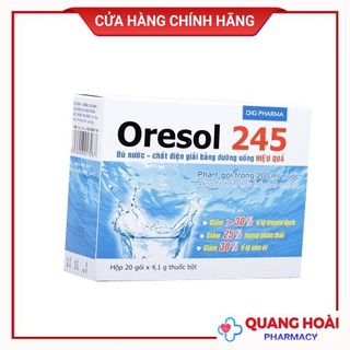 Gói bù nước điện giải Oresol 245 tự pha loại ngon dễ uống