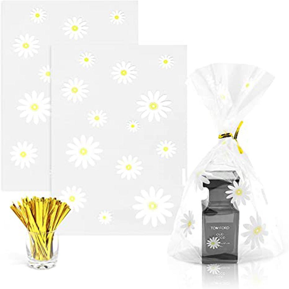 Túi Đựng Bánh Kẹo Trong Suốt Có Dây Buộc Họa Tiết Giáng Sinh Dễ Thương