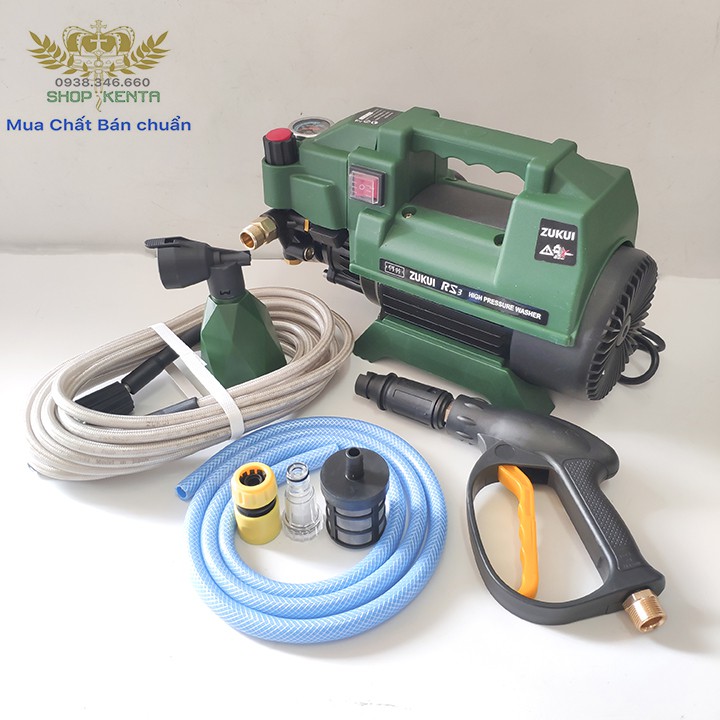 Máy xịt rửa xe chỉnh áp RS3 - 2400W - Tặng kèm bình bọt tuyết - Bảo hành 12 tháng