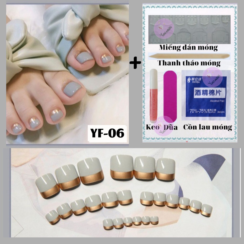 Móng chân giả kèm keo YOU NAILS ( Mã YF-06)