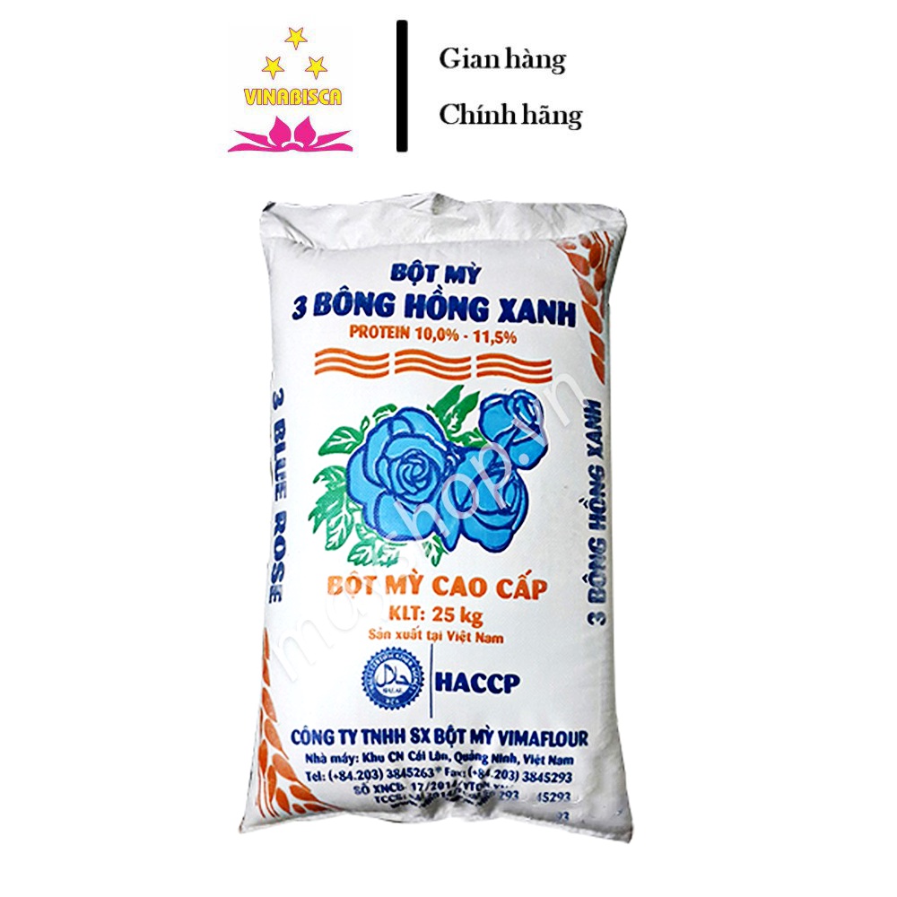 Bột mỳ 3 bông hồng xanh chuyên dụng dùng làm bánh 1KG