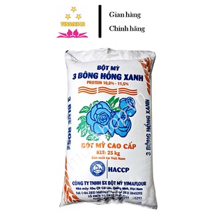 Bột mỳ 3 bông hồng xanh chuyên dụng dùng làm bánh 1KG
