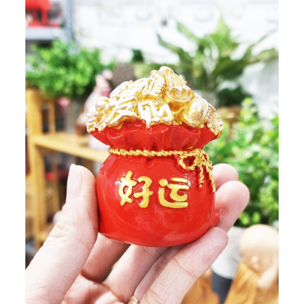 (Chọn màu) Chậu vàng May Mắn đa phúc 7cm