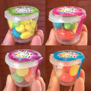 Combo 4 hộp kẹo mini vị trái cây Thái Lan (singum/ngậm/dẻo trơn/dẻo phủ đường)