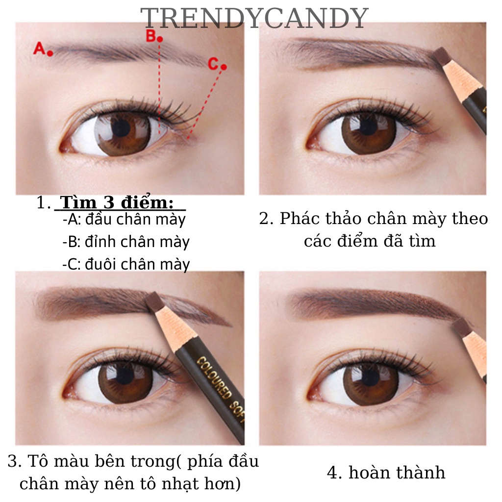 Chì xé kẻ mày phẩy sợi sắt nét