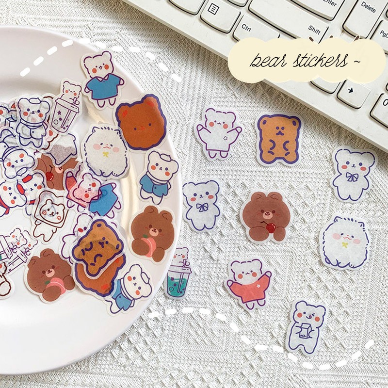 Sticker Cắt Sẵn Đóng Gói Set 40/20 Miếng Deco Sticker, Phi Hành Gia | ST058