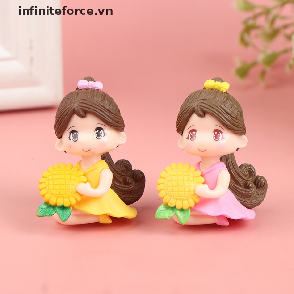 Đồ trang trí Hoa Hướng Dương Bằng Nhựa Resin Thu Nhỏ Trang Trí Sân Vườn