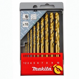 BỘ 10 MŨI KHOAN SẮT MAKITA D-43561