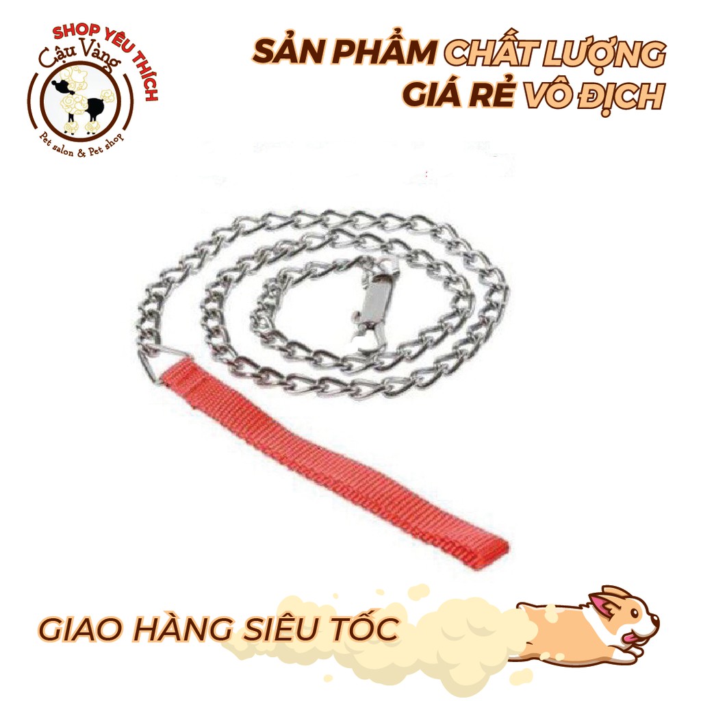 [SIÊU RẺ] Dây dắt thú cưng cao cấp,dây xích chó inox, dây xích cho chó