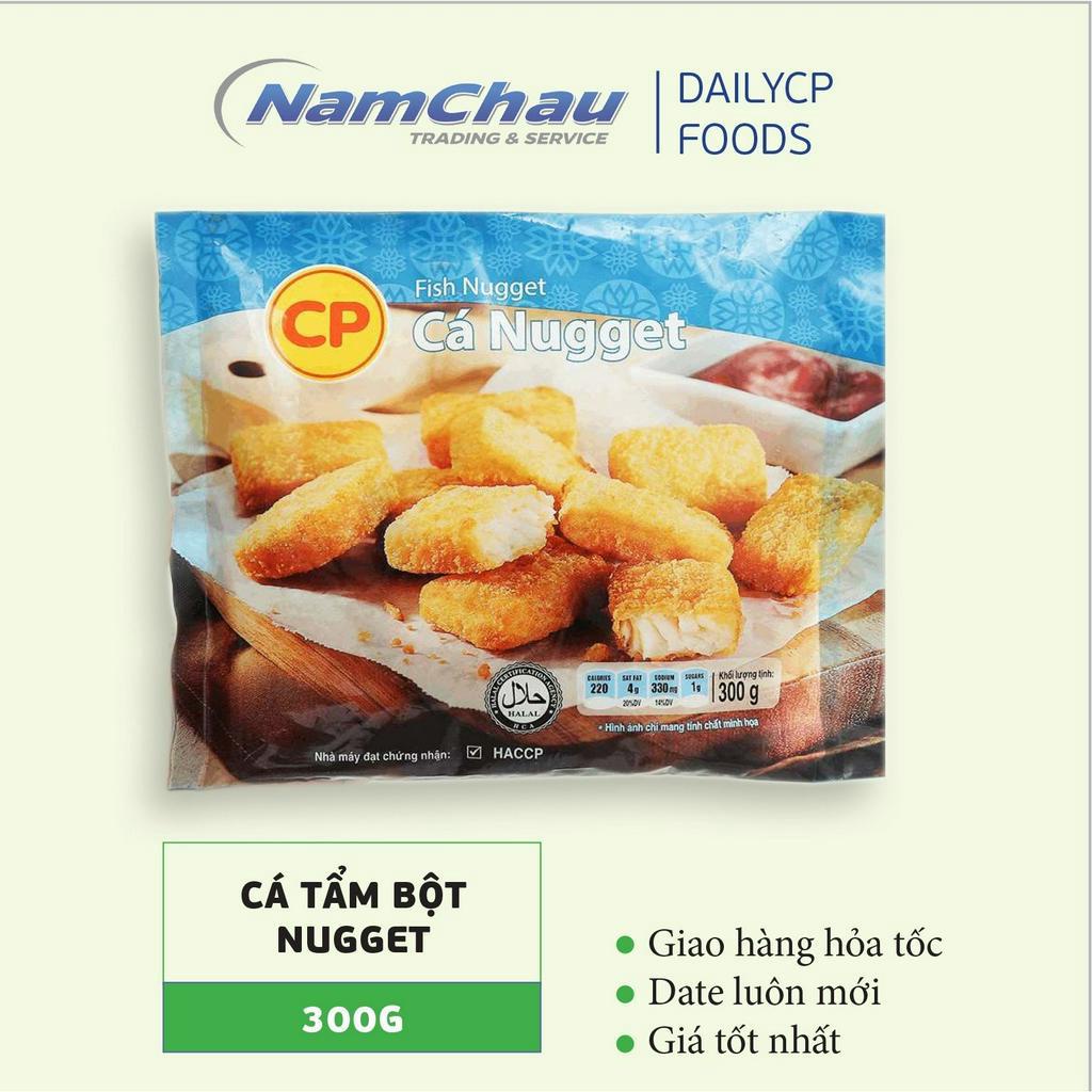 Cá Nugget tẩm bột CP 300g, cá miếng tẩm bột ăn vặt, chiên rán tiện lợi [HN giao hỏa tốc]