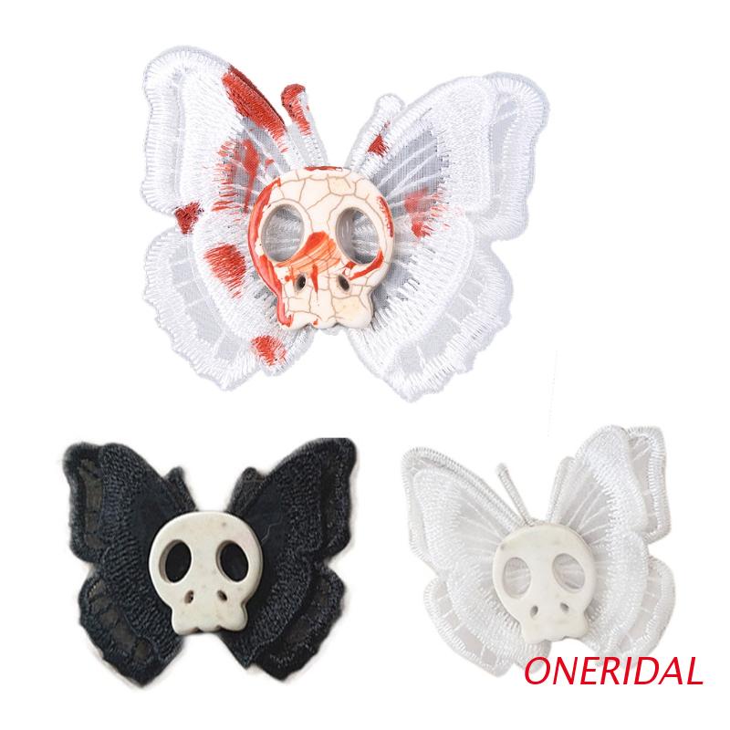 Kẹp Tóc Hình Đầu Lâu Phong Cách Gothic Thời Trang