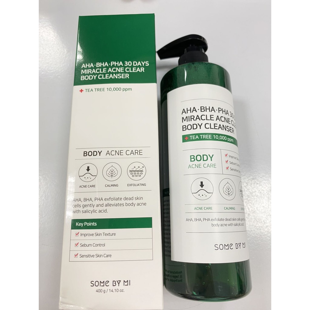 Sữa Tắm Ngăn Ngừa Mụn Lưng Some By Mi AHA-BHA-PHA 30 Days Miracle Acne Clear Body Cleanser 400g | BigBuy360 - bigbuy360.vn