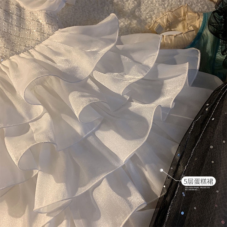 Đầm Công Chúa Phồng Ngắn Tay Dễ Thương Cho Bé Gái