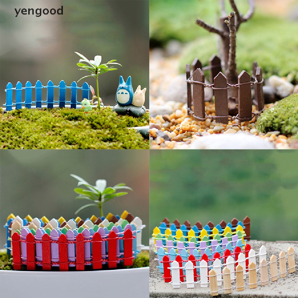 (YGD) Hàng Rào Gỗ Mini Trang Trí Tiểu Cảnh DIY