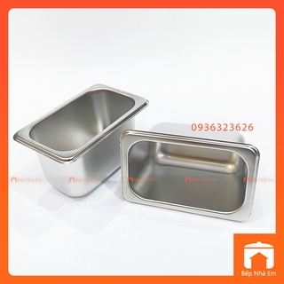 Khay Buffet, Khay Thạch, Khay GN 1/9 Dùng Cho Nhà Hàng, Khách Sạn (Inox 304) - Hàng Nhập Khẩu Cao Cấp