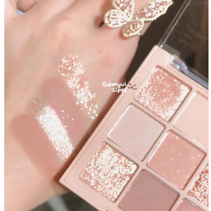 Bảng phấn mắt DIKALU COCO VENUS 9 ô No.1, clay, matte, silk, shimmer, lên màu cực đẹp