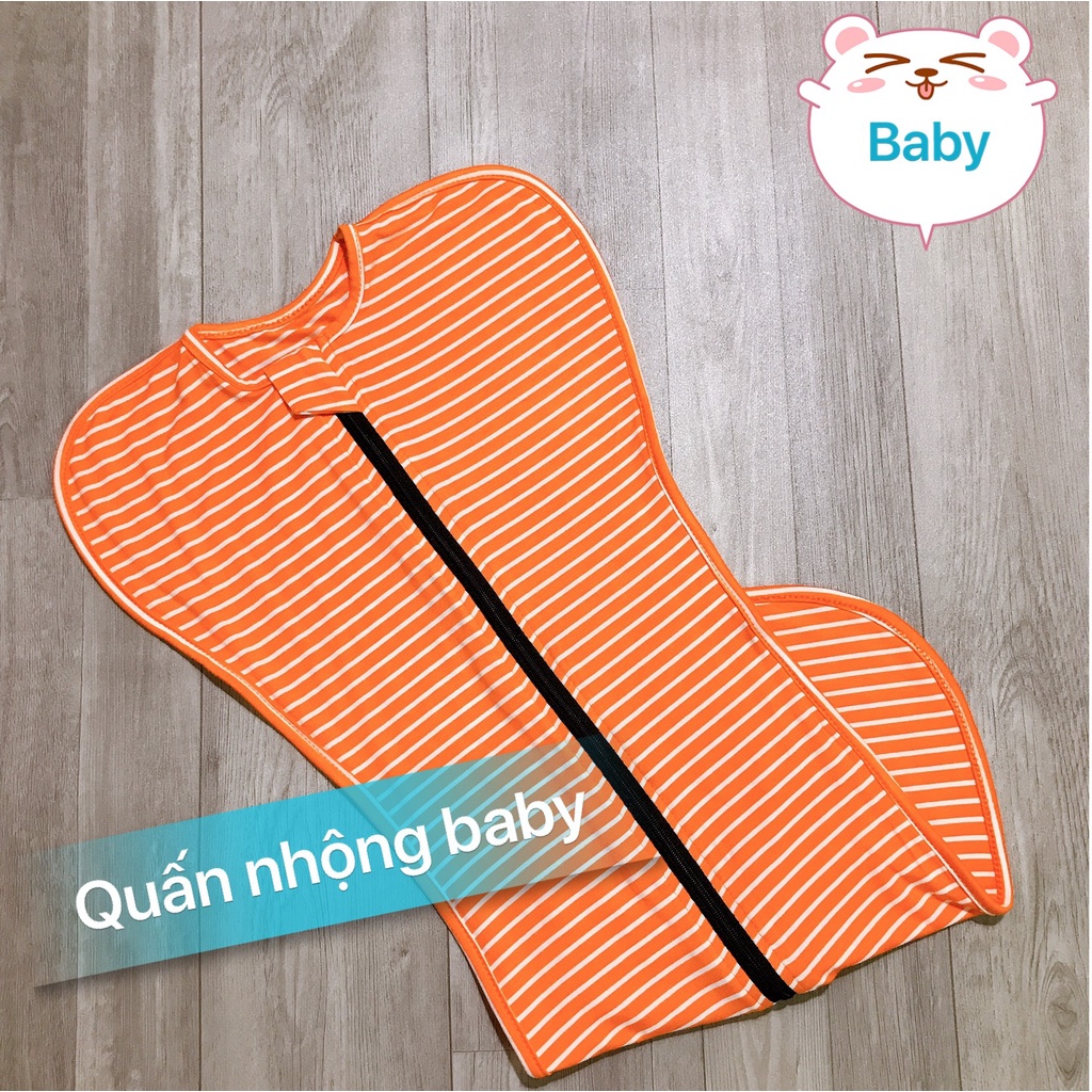 Nhộng chũn cho bé - [Chất Cotton 100%] co giãn 4 chiều, đàn hồi cực tốt - hỗ trợ bé ngủ sâu giấc, không giật mình