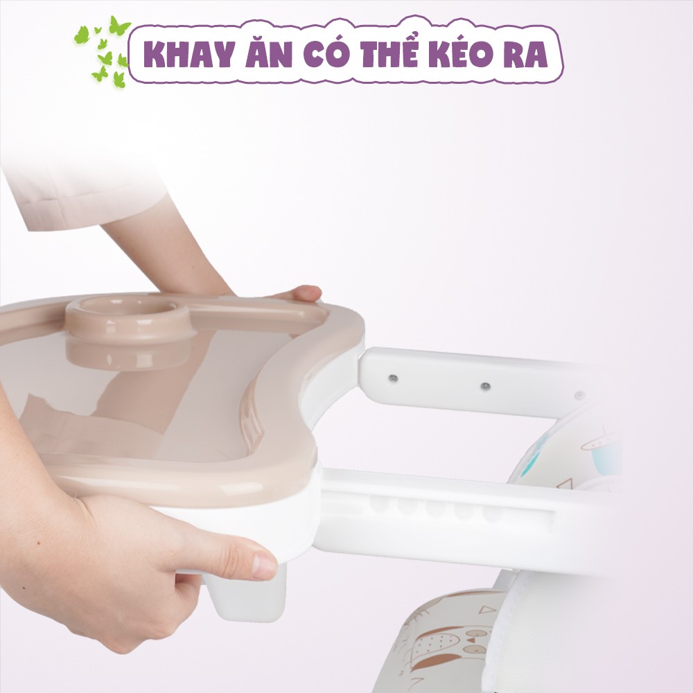 Ghế ăn dặm đa năng cho bé Mastela 1015 có 5 mức nâng hạ độ cao, 3 chế độ ngả, dùng cho bé từ 6 tháng - 5 tuổi, ASTM Mỹ