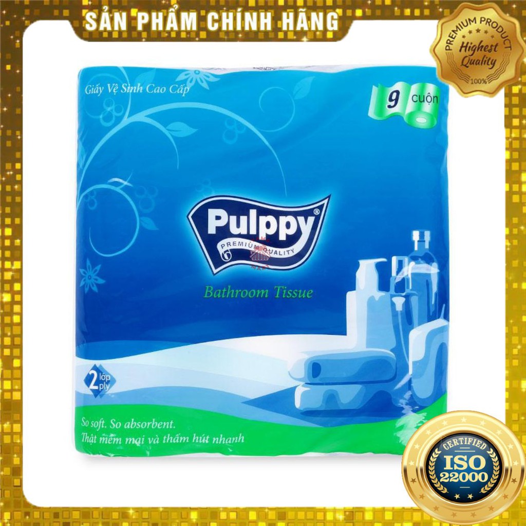 [ Yams Mart ] Giấy Vệ Sinh Pulppy Classic (9 Cuộn)