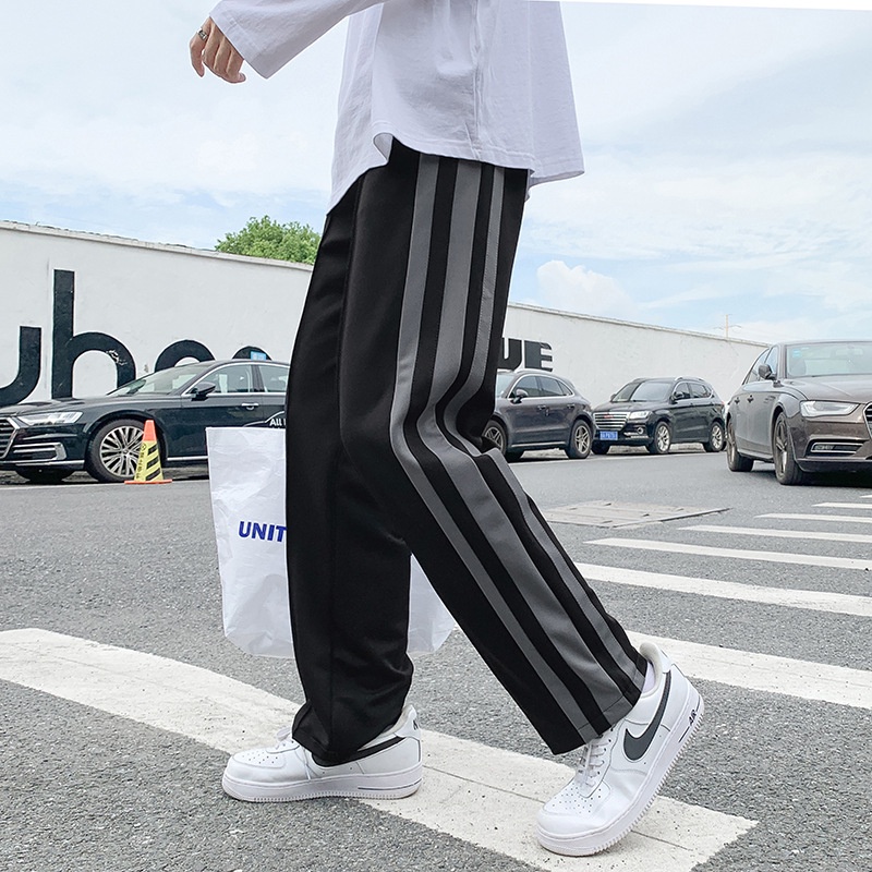 Quần Ống Rộng Ba Sọc Dáng Rộng Form Unisex Dành Cho Cả Nam Và Nữ MTGroup.