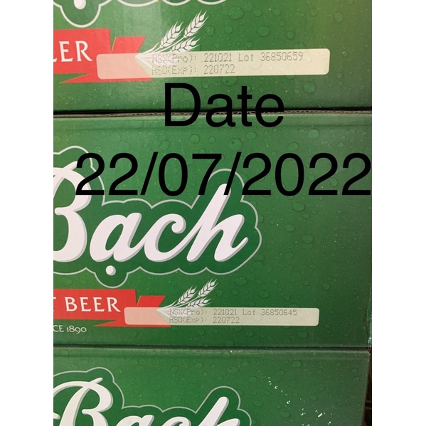 (HCM) Thùng bia Trúc Bạch 24 lon x 330ml Date 22/7/2022