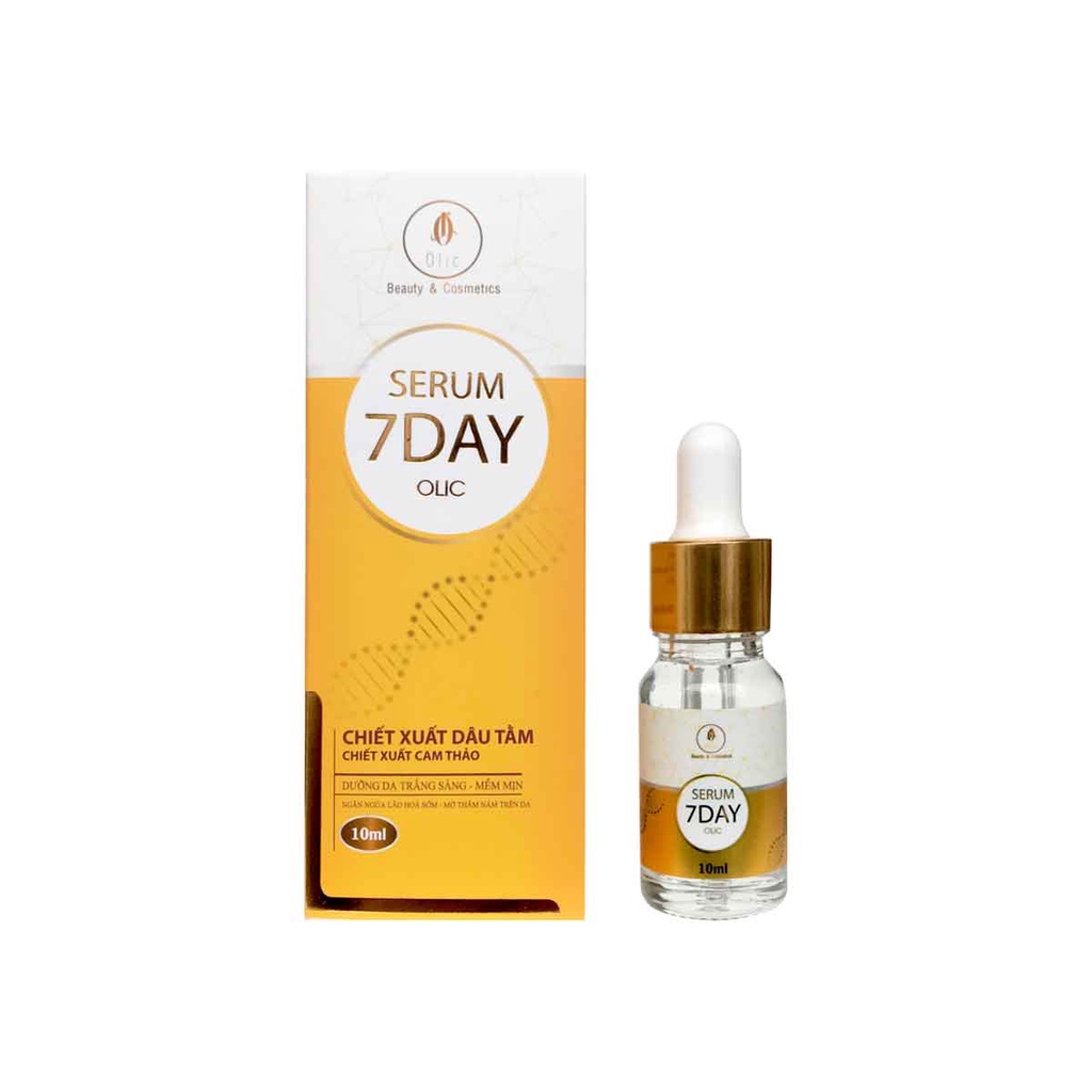 COMBO 3 lọ Huyết Thanh Trắng Da 7 Day - OLIC (Serum 7 DAY - OLIC) giúp TRẮNG DA, NÂNG CƠ, TRẺ HÓA DA, trẻ ra từ 5~10 tuổ