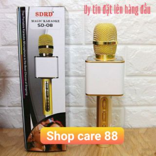 Mic kèm Loa Bluetooth SD-08 (Hát Hay Âm Vang)