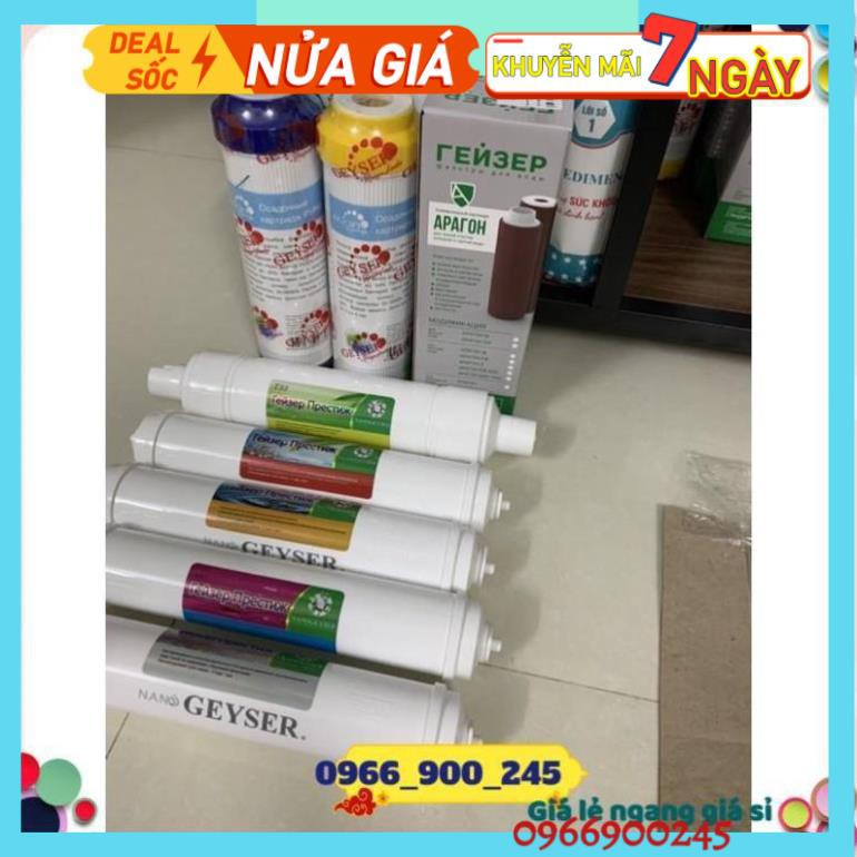 (Giá Gốc) Combo Lõi Lọc Số 12345678 Nanogeyser 👉 Bộ 8 Lõi Lọc Dành Cho Máy Không Nước Thải Không Dùng Điện